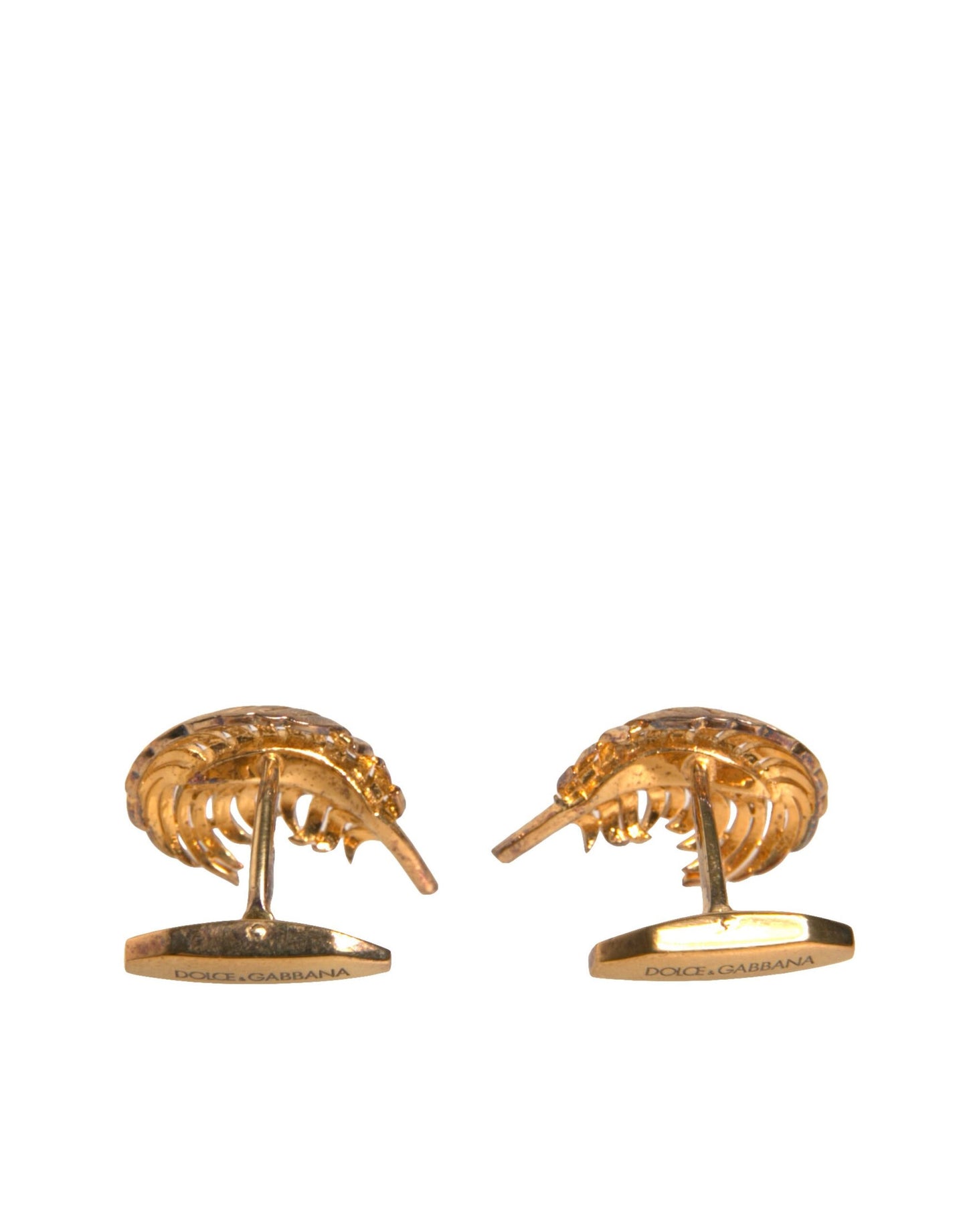 Boutons de manchette Dolce &amp; Gabbana en argent sterling 925 et cristal