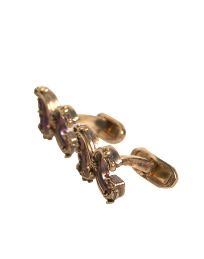 Dolce &amp; Gabbana manchetknopen met DG-logo in goudkleurig 925 sterlingzilver