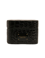 Dolce & Gabbana Black Caiman Leather Airpods Case with Logo