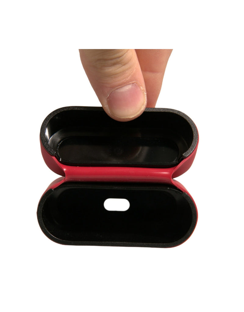 Dolce & Gabbana Red PVC Embossed Logo Airpods Case