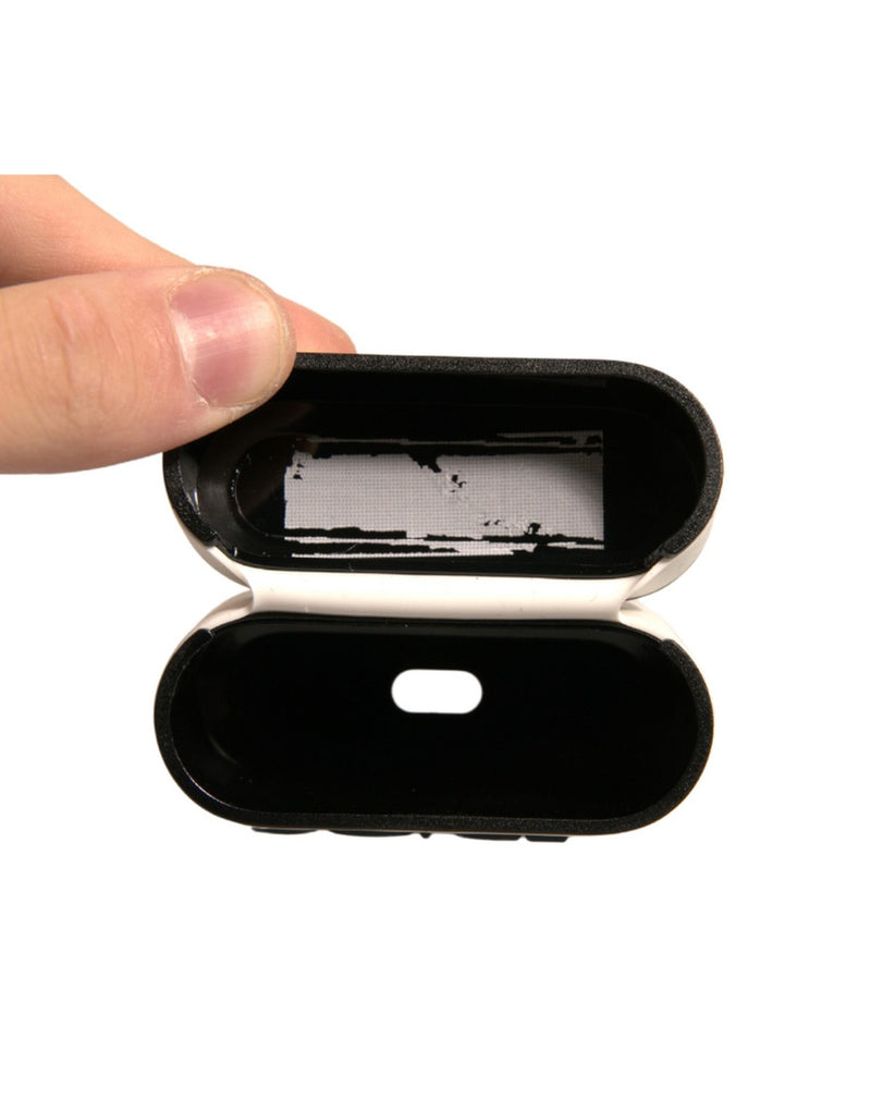 Dolce & Gabbana White PVC Embossed Logo Airpods Case