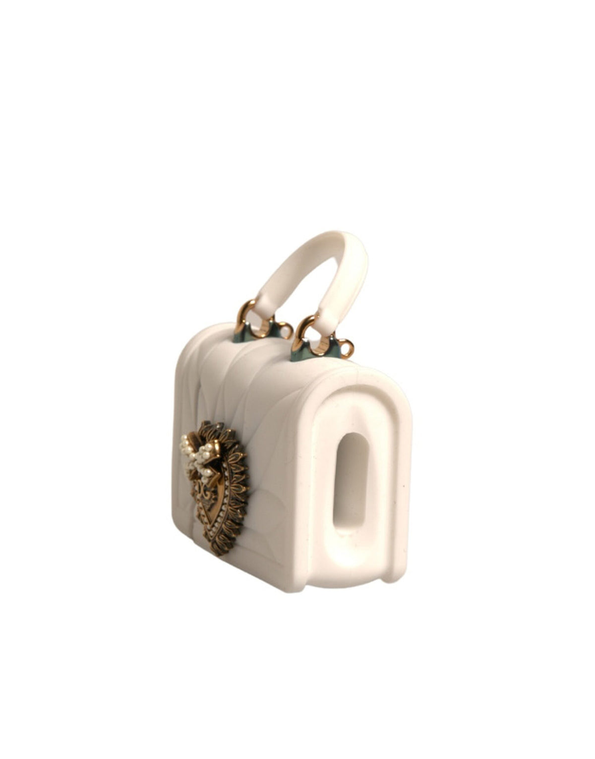 Dolce & Gabbana White Silicone Devotion Heart Cover Airpod Case
