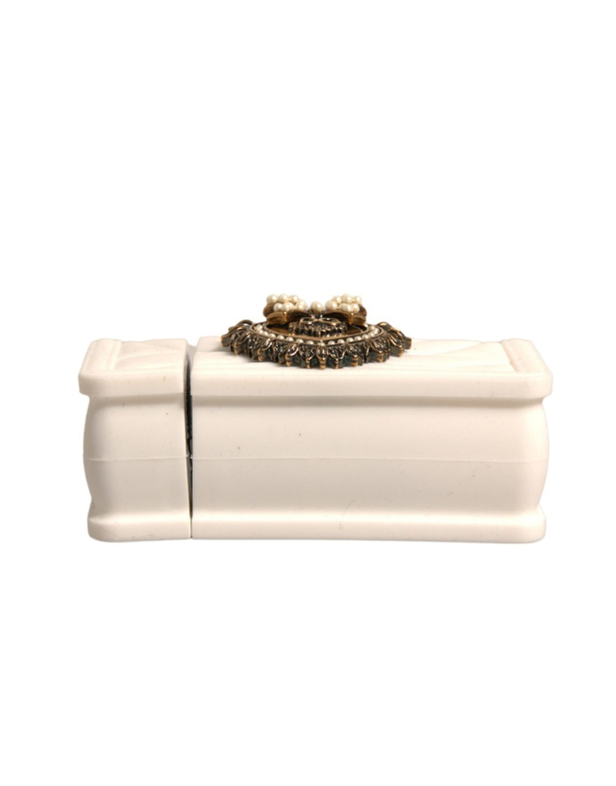 Dolce & Gabbana White Silicone Devotion Heart Cover Airpod Case