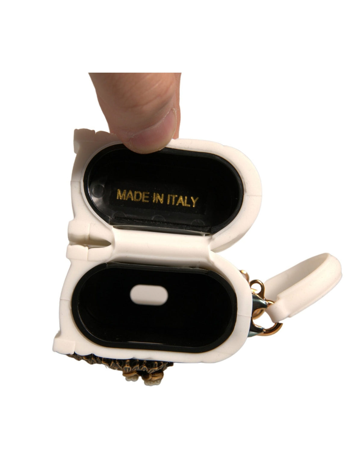 Dolce & Gabbana White Silicone Devotion Heart Cover Airpod Case