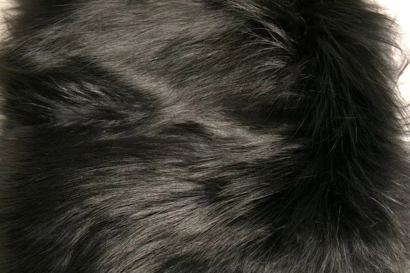 Dolce & Gabbana Black Fur Shoulder Wrap Scarf