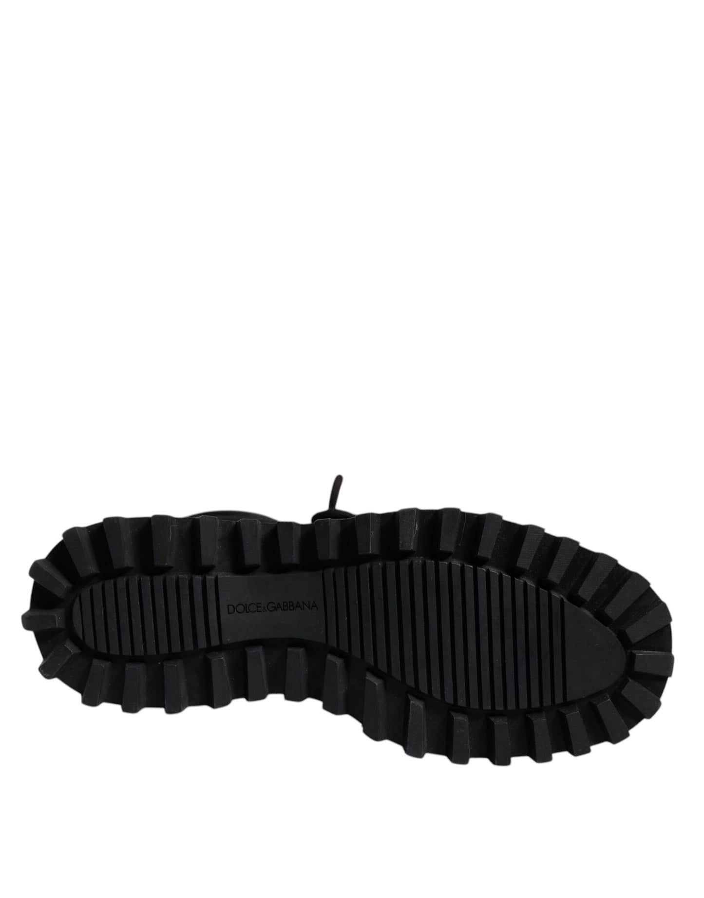 Dolce & Gabbana Zwarte Gevoerde Mid-Calf Laarzen met Veters