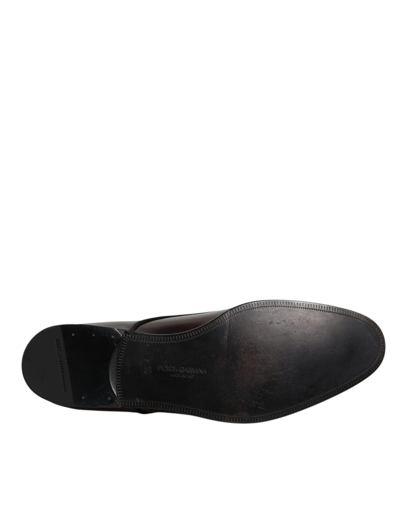 Dolce & Gabbana Multicolor Peacock Patent Leather Derby Dress Shoes