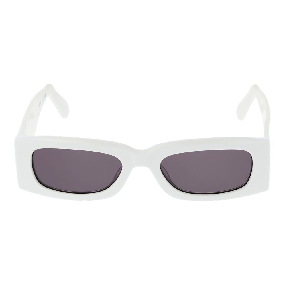 Lunettes de soleil GCDS blanches, unisexe