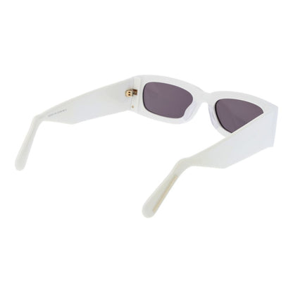 Lunettes de soleil GCDS blanches, unisexe