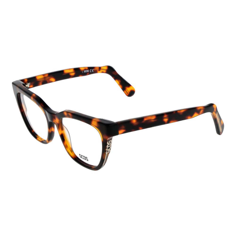 Monture de lunettes pour femme GCDS, couleur marron.