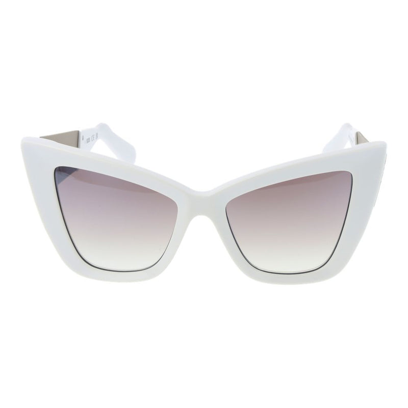 GCDS White Cat Eye Sunglasses for Women - Stylish & Protective
