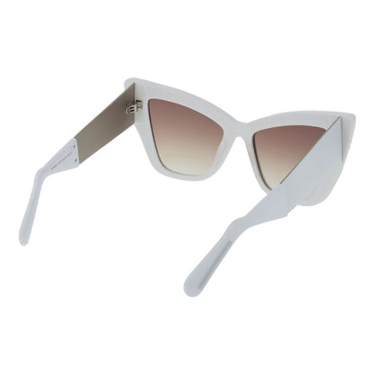 Lunettes de soleil blanches pour femmes GCDS