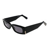 GCDS Black Unisex Sunglasses - Élégant cadre rectangulaire