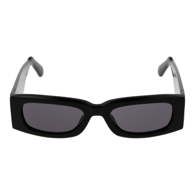 GCDS Black Unisex Sunglasses - Élégant cadre rectangulaire