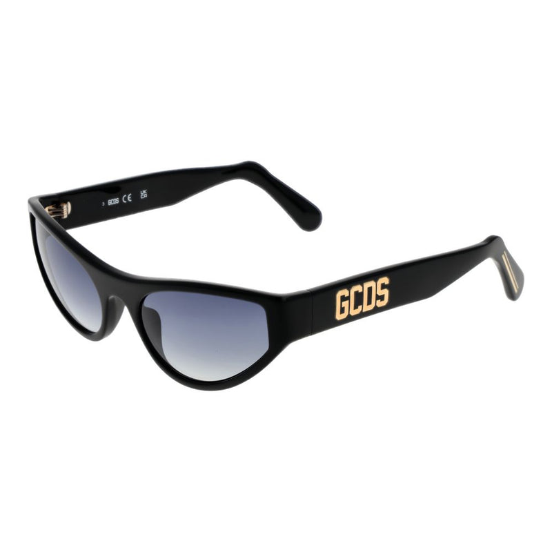 GCDS Black Unisex Cat Eye Sunglasses