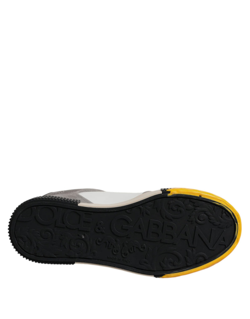 Dolce & Gabbana Multicolor Leather DNA Low Top Sneakers