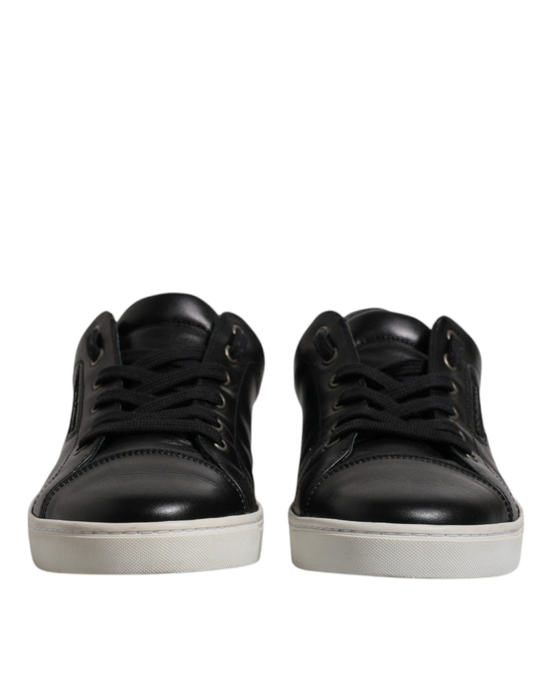 Dolce & Gabbana Black London Nappa Leather Men Sneakers