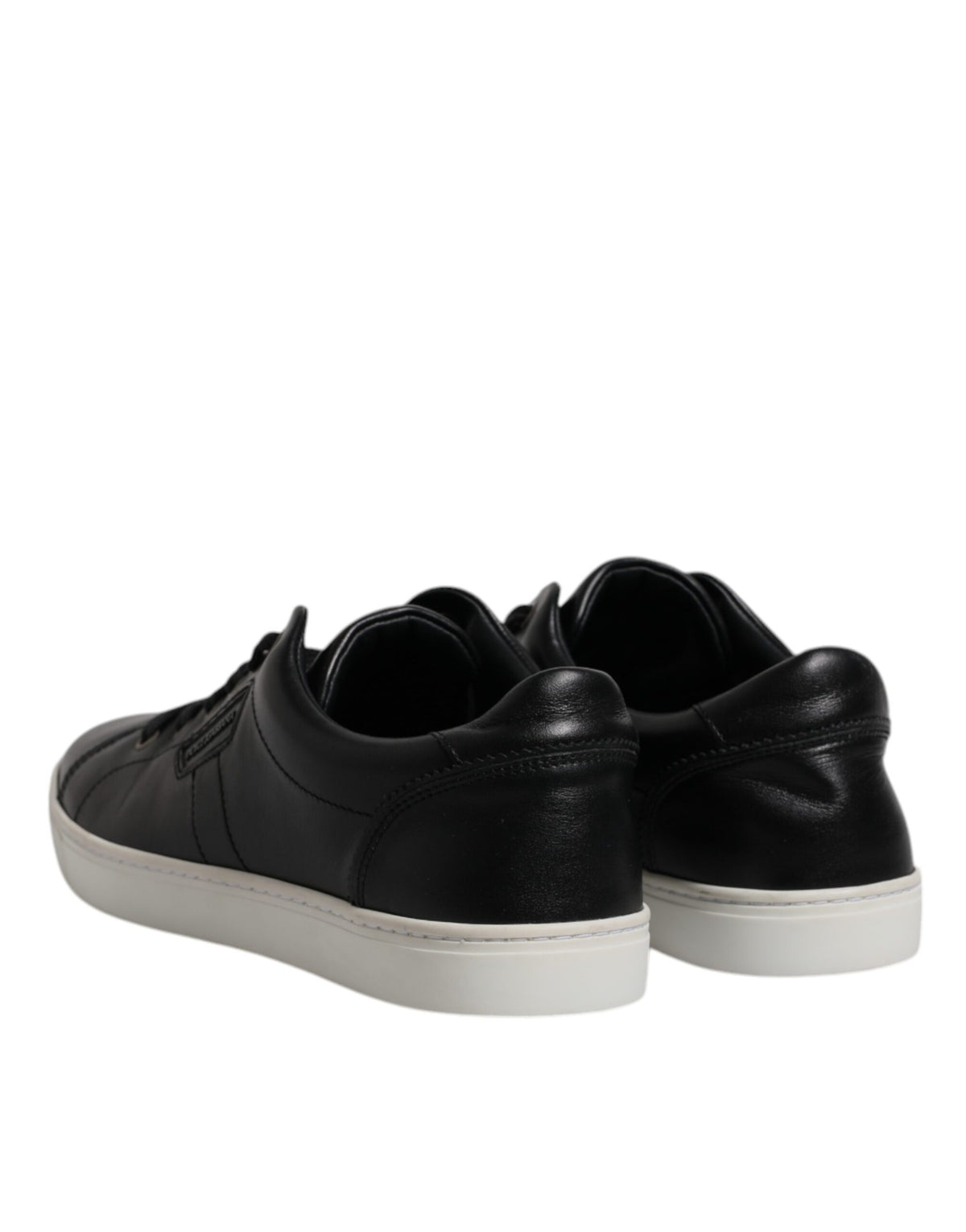 Dolce & Gabbana Black London Nappa Leather Men Sneakers