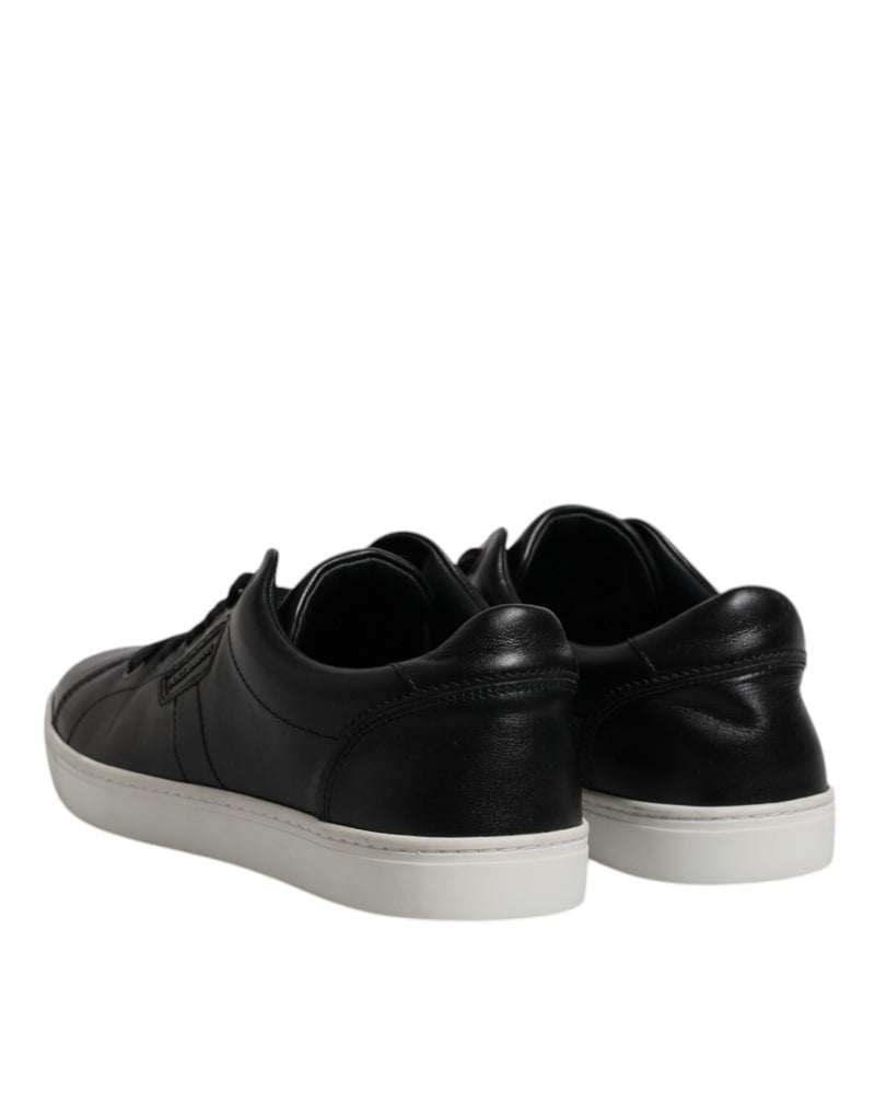 Dolce & Gabbana Black London Nappa Leather Men Sneakers
