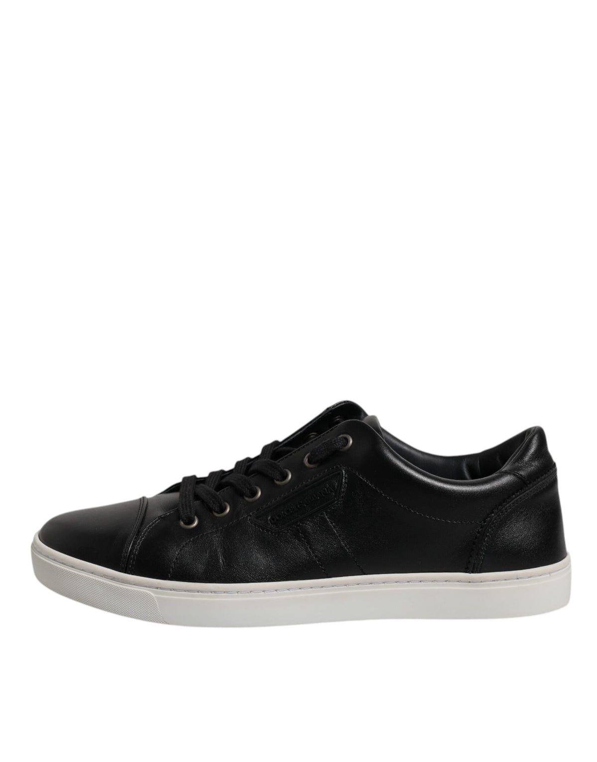 Dolce & Gabbana Black London Nappa Leather Men Sneakers
