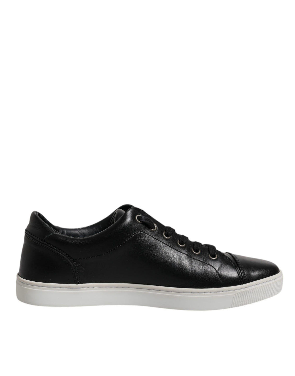 Dolce & Gabbana Black London Nappa Leather Men Sneakers