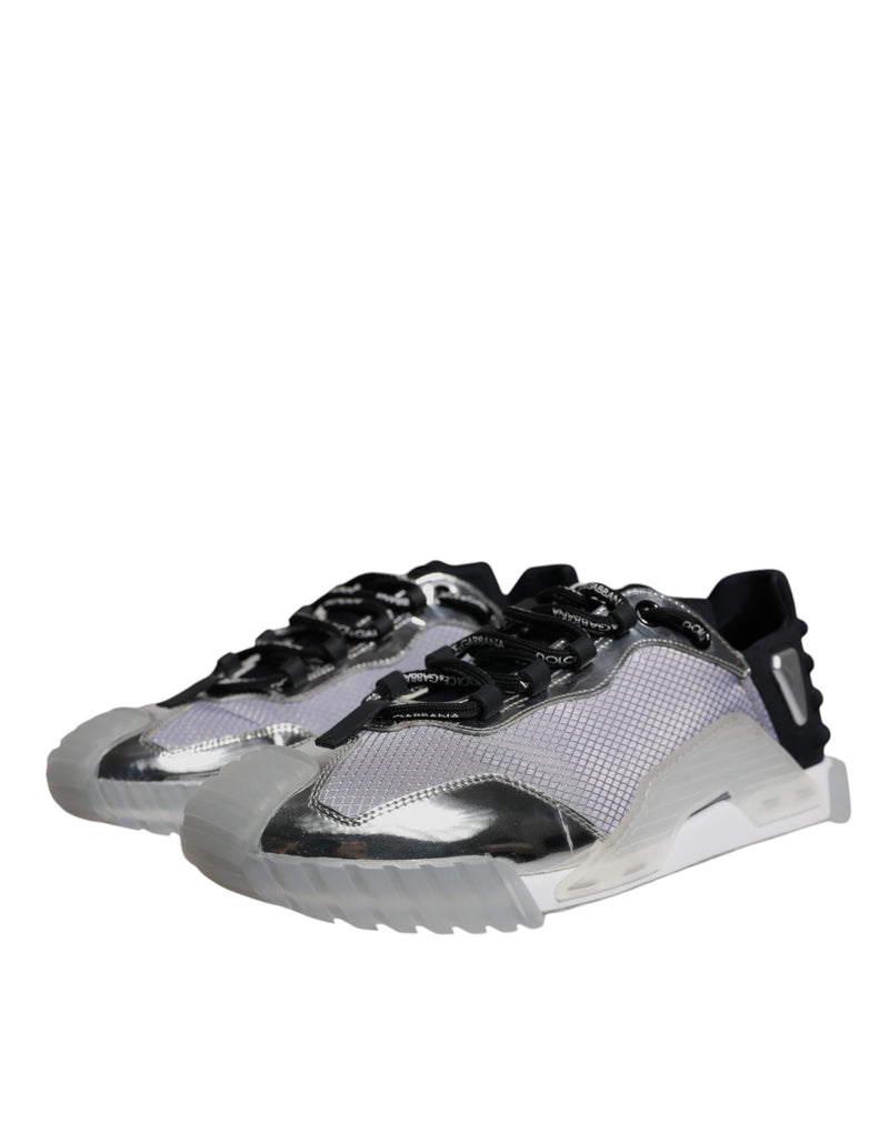 Dolce & Gabbana NS1 Low Top Sneakers en Argent et Noir