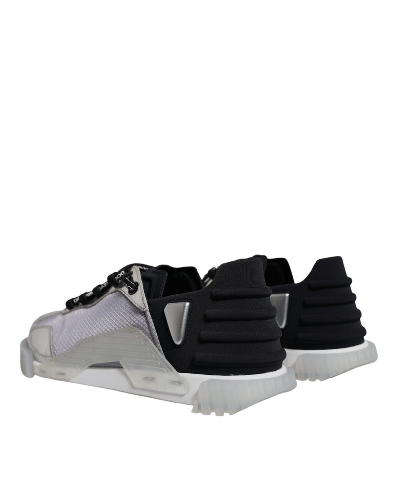 Dolce & Gabbana NS1 Low Top Sneakers en Argent et Noir