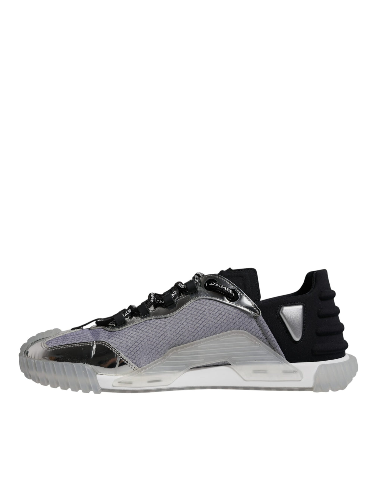 Dolce & Gabbana NS1 Low Top Sneakers en Argent et Noir