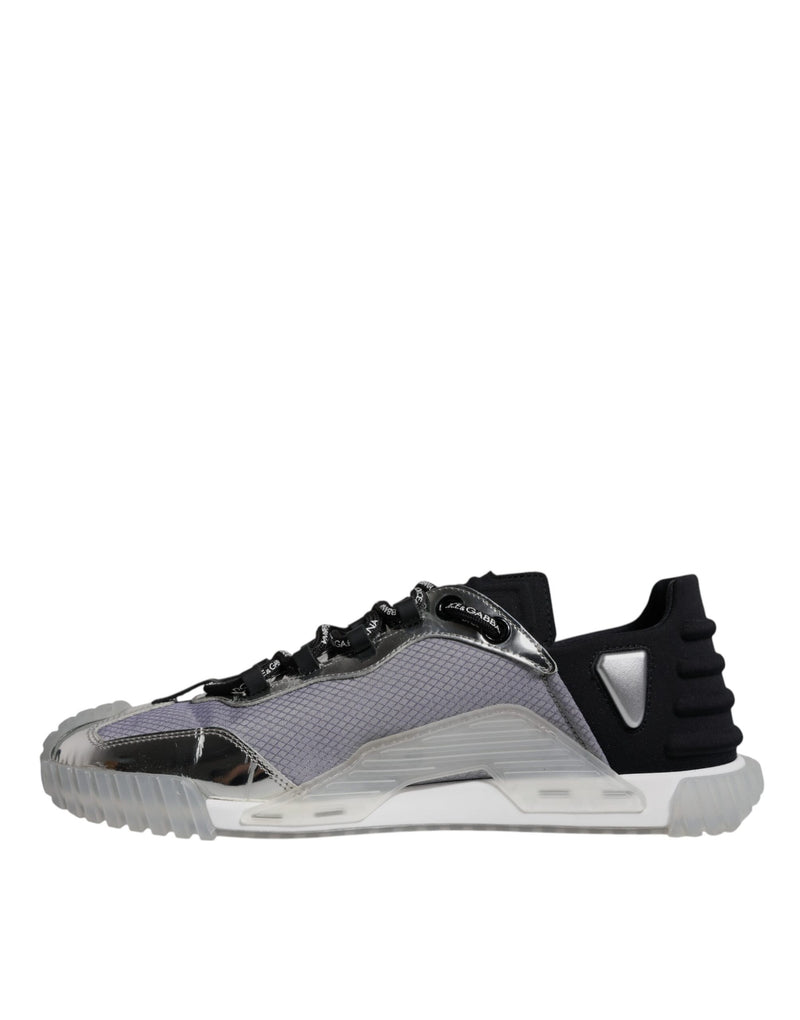 Dolce & Gabbana NS1 Low Top Sneakers en Argent et Noir