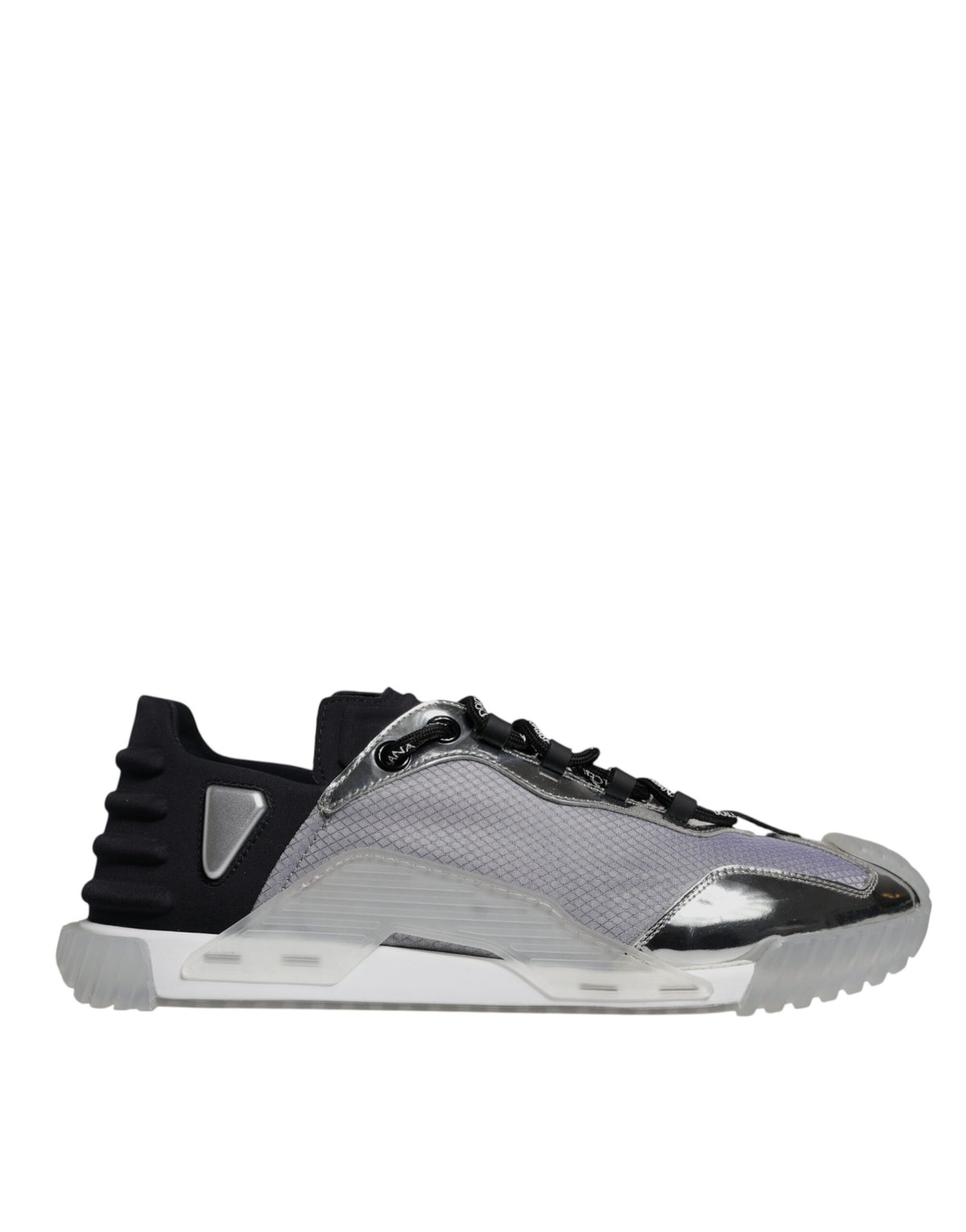 Dolce & Gabbana NS1 Low Top Sneakers en Argent et Noir