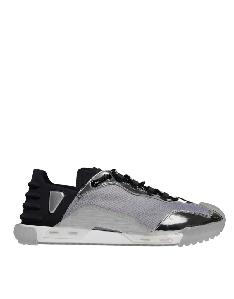 Dolce & Gabbana NS1 Low Top Sneakers en Argent et Noir