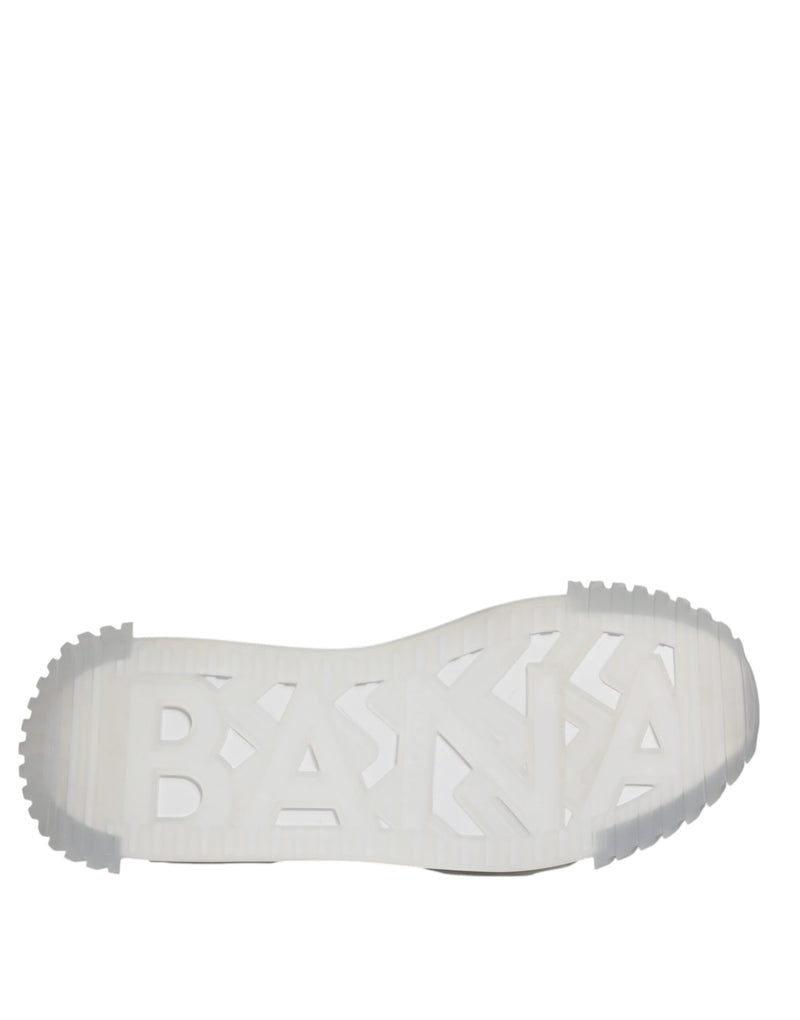 Dolce & Gabbana NS1 Low Top Sneakers en Argent et Noir