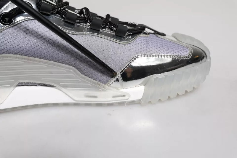 Dolce & Gabbana NS1 Low Top Sneakers en Argent et Noir