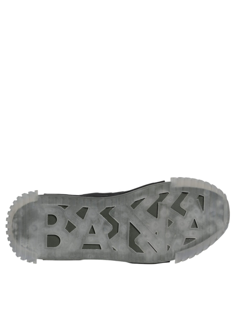 Dolce & Gabbana Black Green Camo NS1 Low Top Sneakers