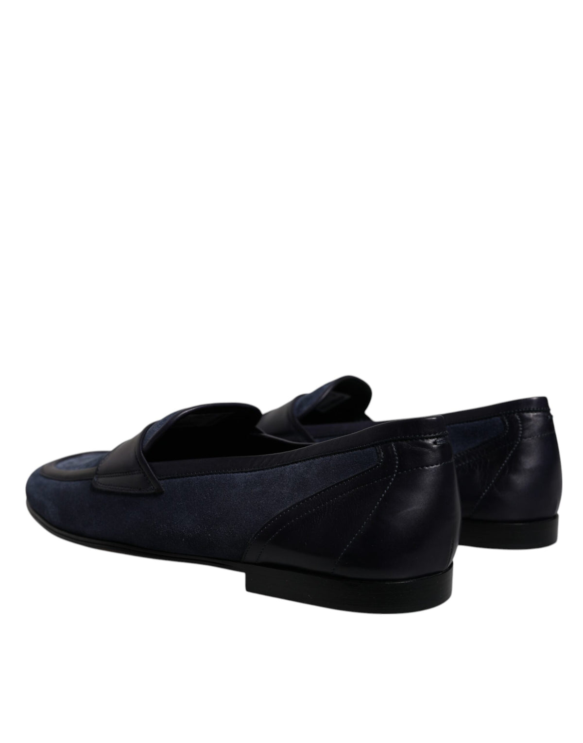 Dolce & Gabbana Ariosto Blue Suede Leather Moccasin Loafers