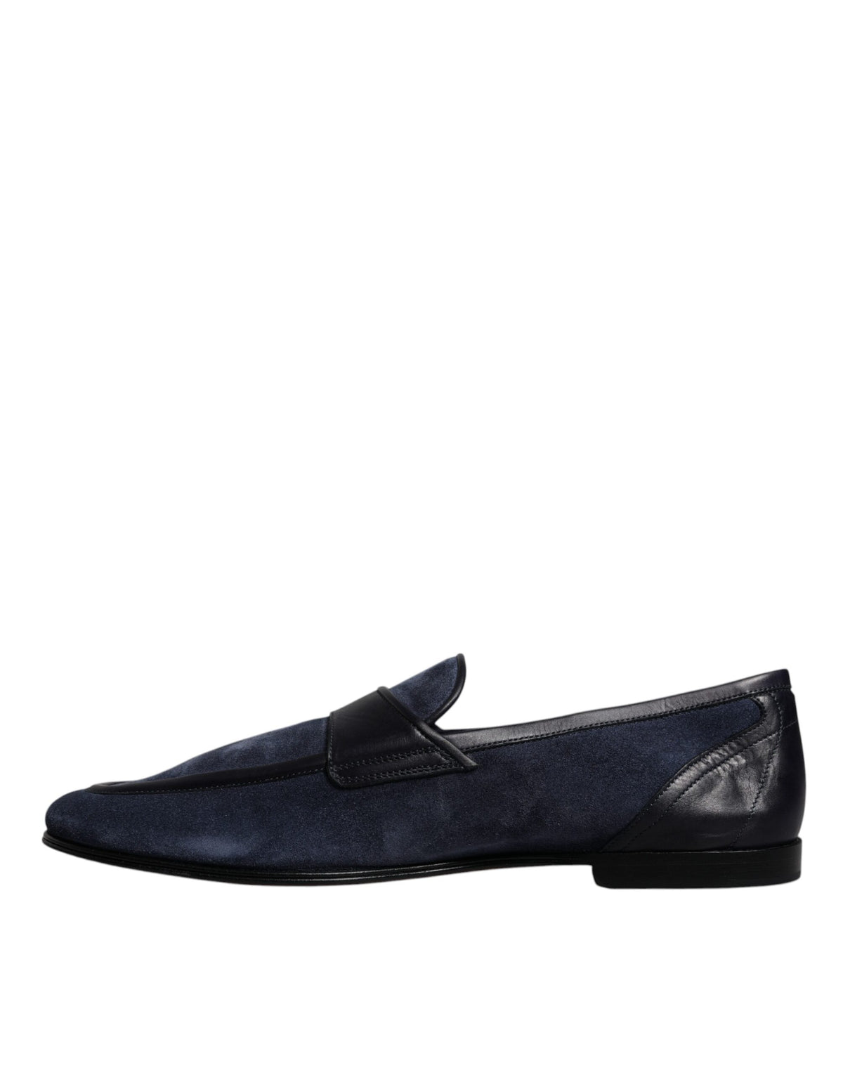 Dolce & Gabbana Ariosto Blue Suede Leather Moccasin Loafers
