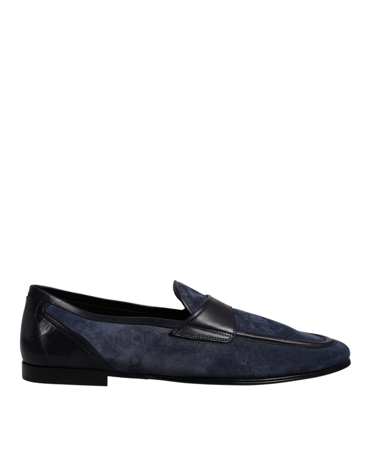 Dolce & Gabbana Ariosto Blue Suede Leather Moccasin Loafers