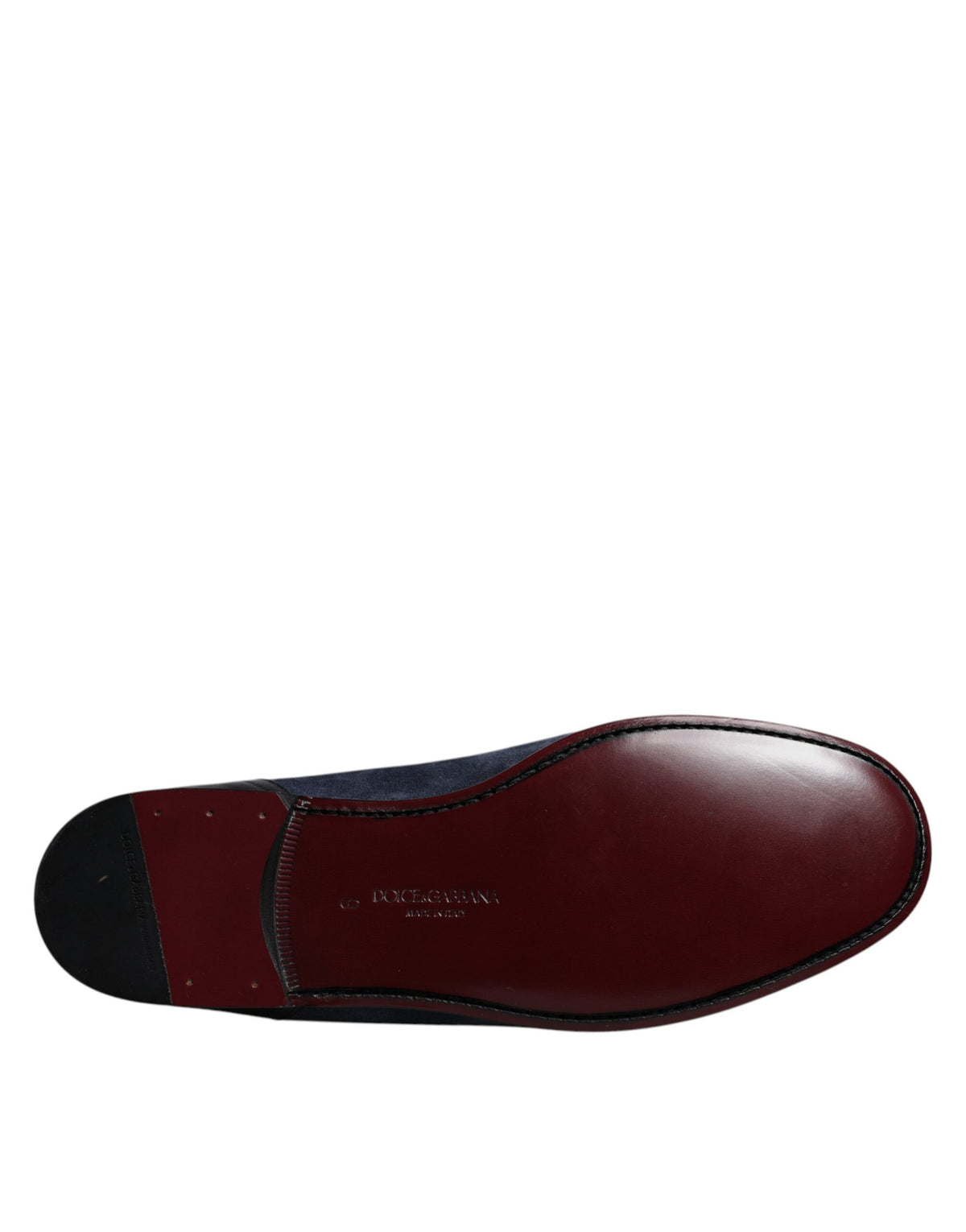 Dolce & Gabbana Ariosto Blue Suede Leather Moccasin Loafers