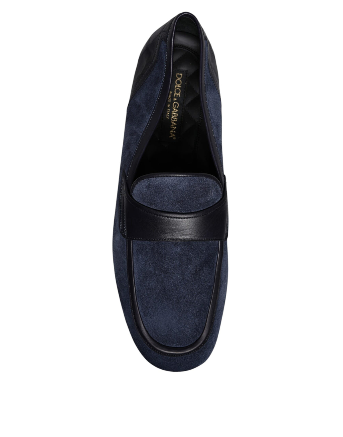 Dolce & Gabbana Ariosto Blue Suede Leather Moccasin Loafers