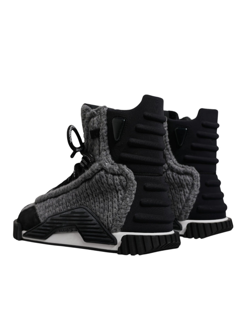 Dolce & Gabbana NS1 High Top Sneakers in Gray and Black