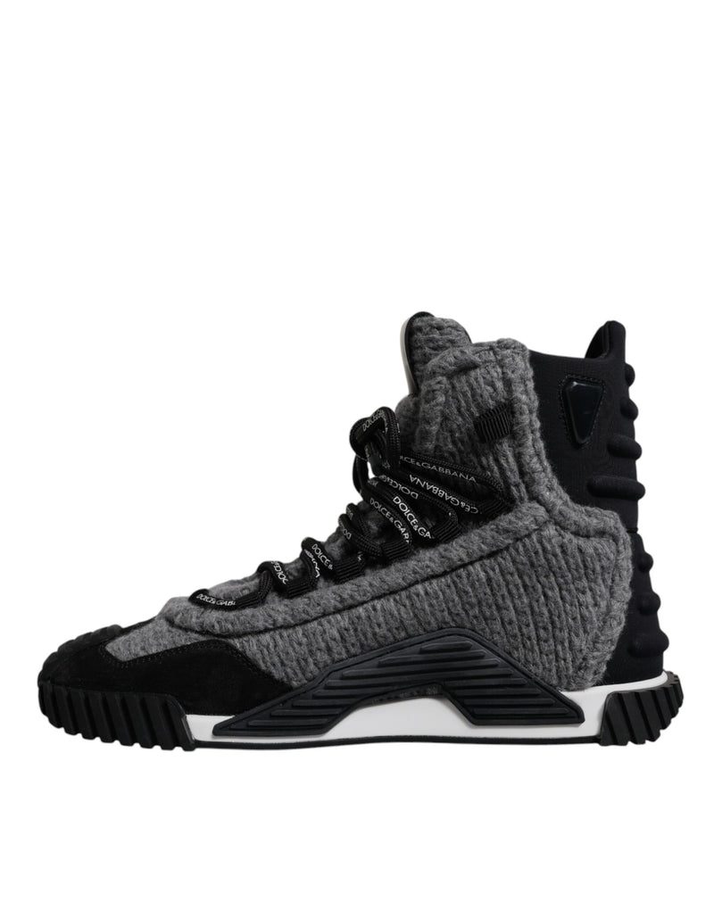 Dolce & Gabbana NS1 High Top Sneakers in Gray and Black