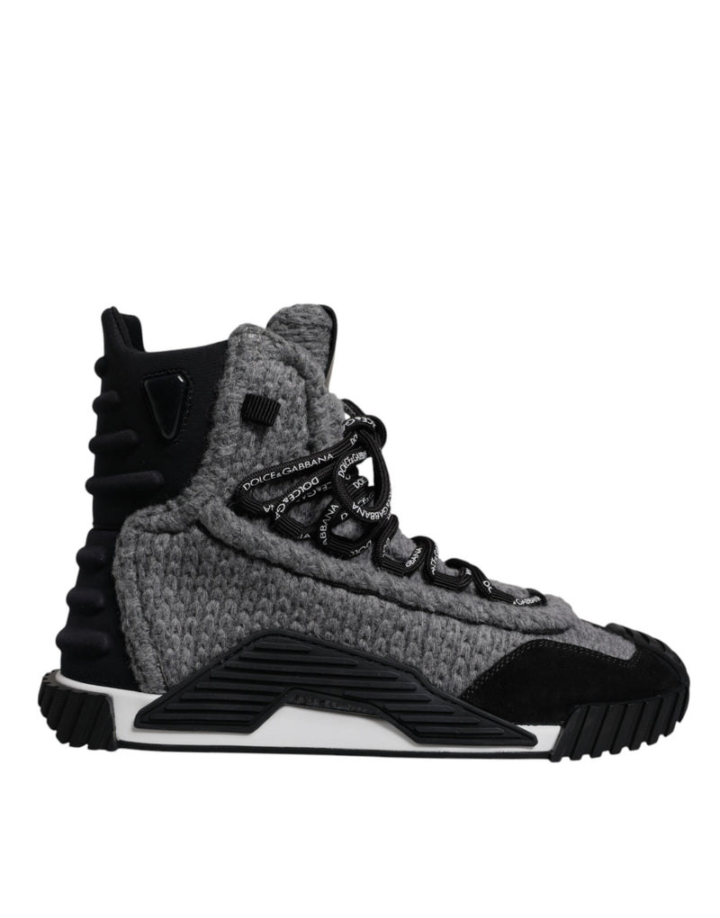 Dolce & Gabbana NS1 High Top Sneakers in Gray and Black