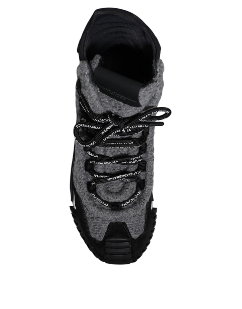 Dolce & Gabbana NS1 High Top Sneakers in Gray and Black