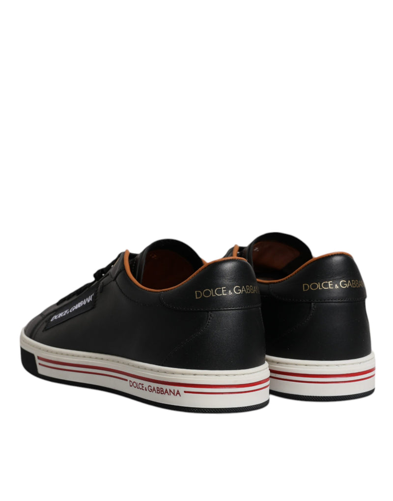 Dolce & Gabbana Sneakers en Cuir Noir pour Hommes