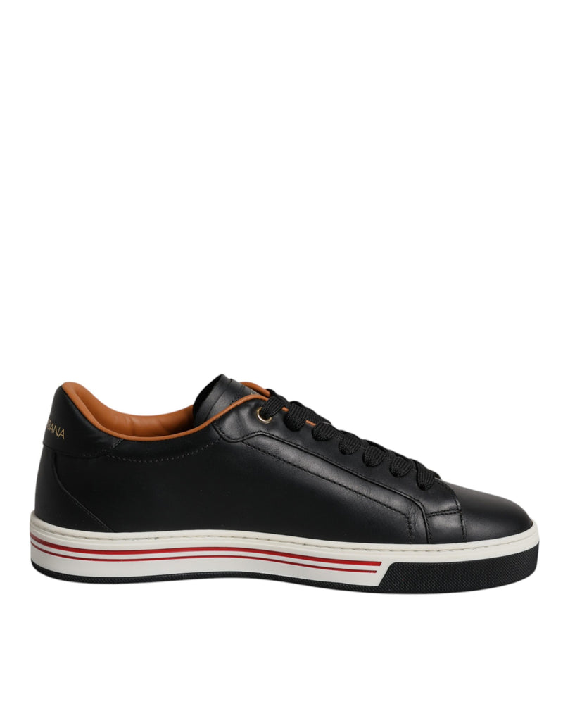 Dolce & Gabbana Sneakers en Cuir Noir pour Hommes