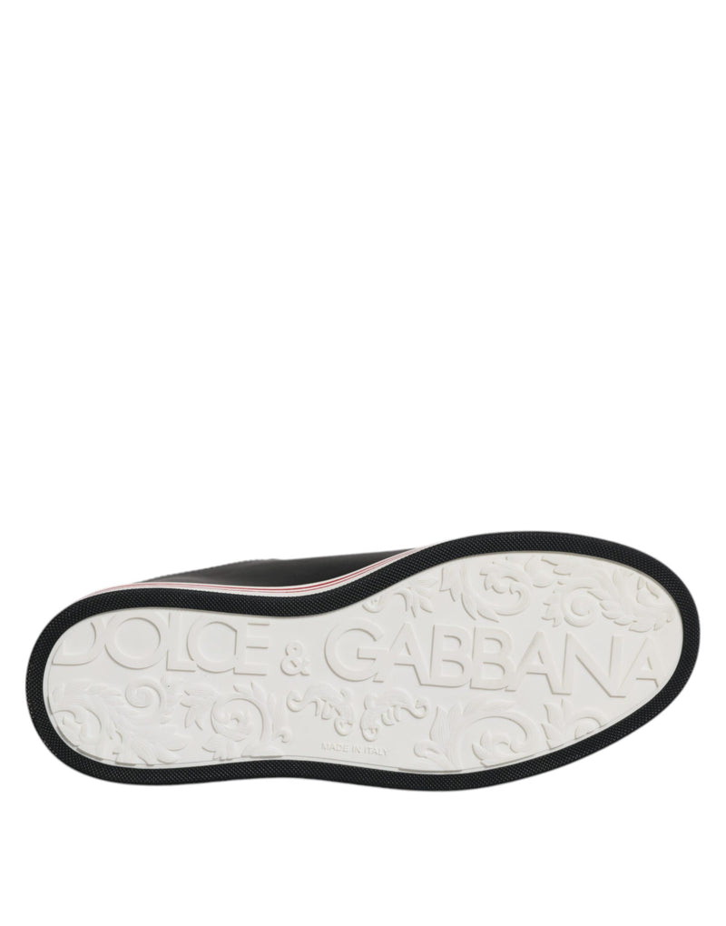 Dolce & Gabbana Sneakers en Cuir Noir pour Hommes