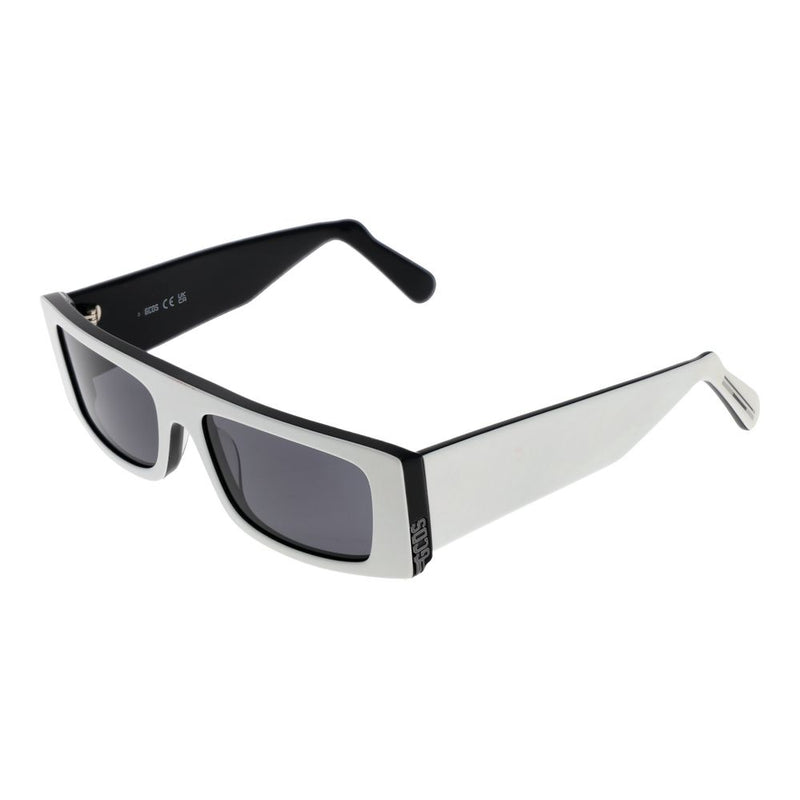 GCDS White Unisex Sunglasses - Stylish Rectangle Design