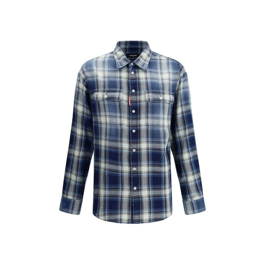 Chemise à carreaux en coton Dsquared²