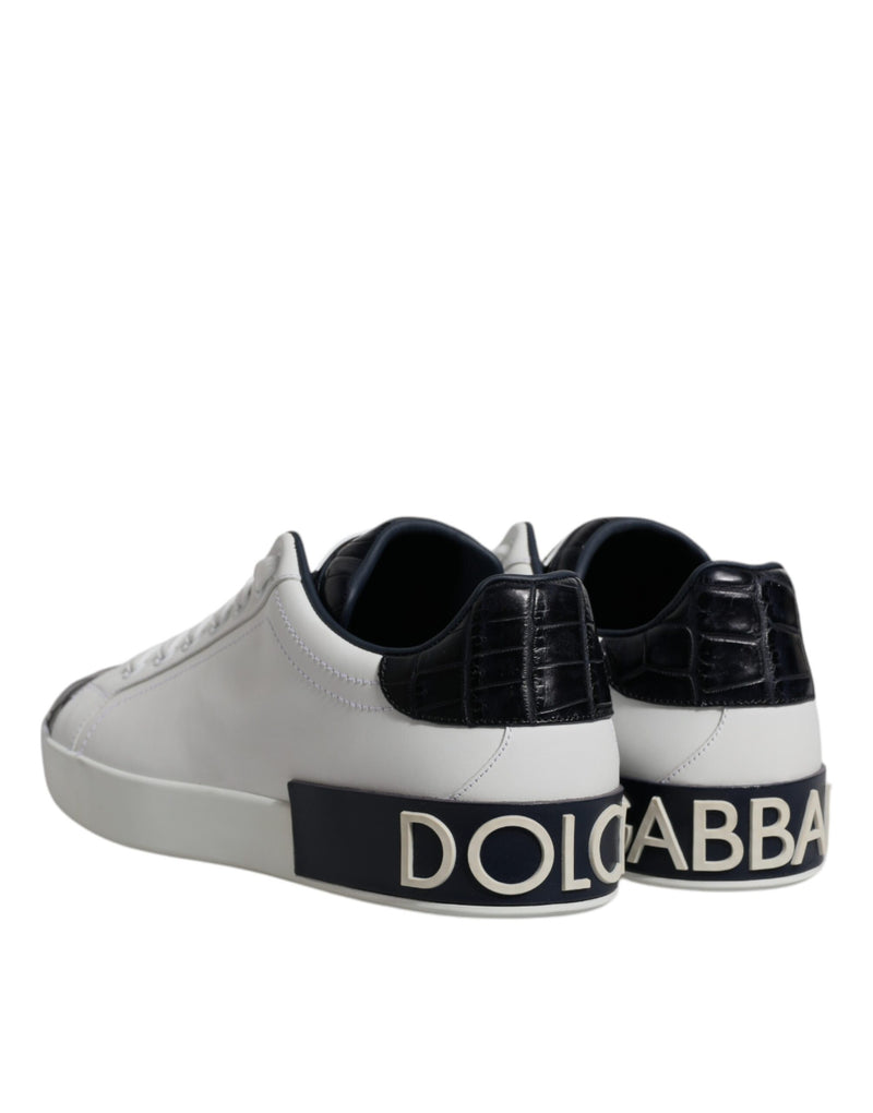 Dolce & Gabbana Portofino Sneakers - Élégance en Noir et Blanc