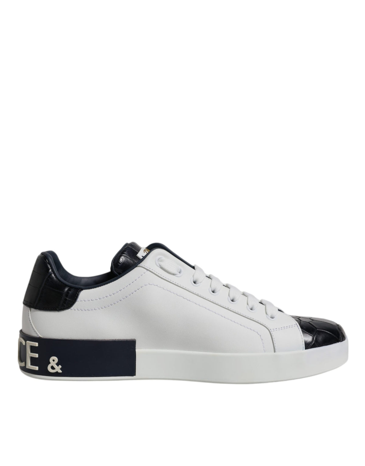 Dolce & Gabbana Portofino Sneakers - Élégance en Noir et Blanc